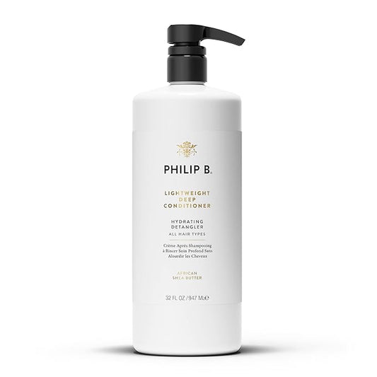PHILIP B Lightweight Deep Conditioner, 32 fl. oz. (947 ml) - Hydrating Detangler, Adds Moisture, Shine and Smoothness, For All Hair Types