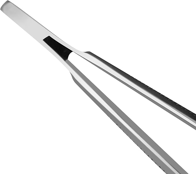 Luca Ear Adson Bayonet Shape Tweezer Forceps Stainless Steel (Bayonet Shape, 6")