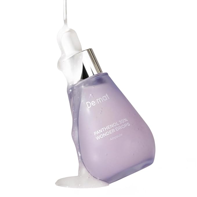 De:maf Panthenol 30% Wonder Drops Ampoule, Panthenol 30% and Evening Primrose Extract for Instant Calming, Suitable for All Sensitive Skin, Korean Skincare