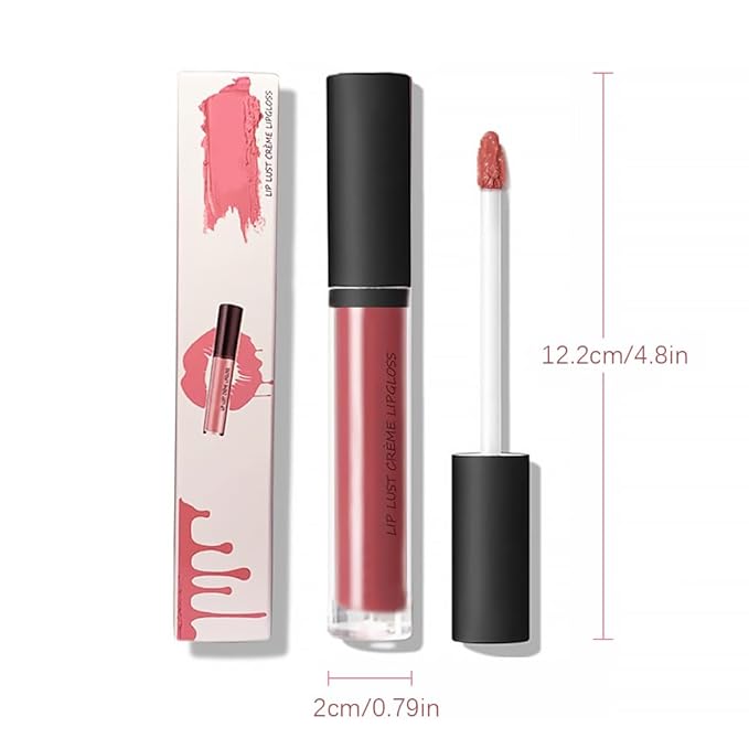 12 Color Cream Lip Gloss, 2025 New Cream Texture Lipstick Non-Stick Lip Gloss, Long Lasting Lipstick Hydrating Lip Tint Natural Non-Fading Liquid Lip Stick for Women (#12, One Size)