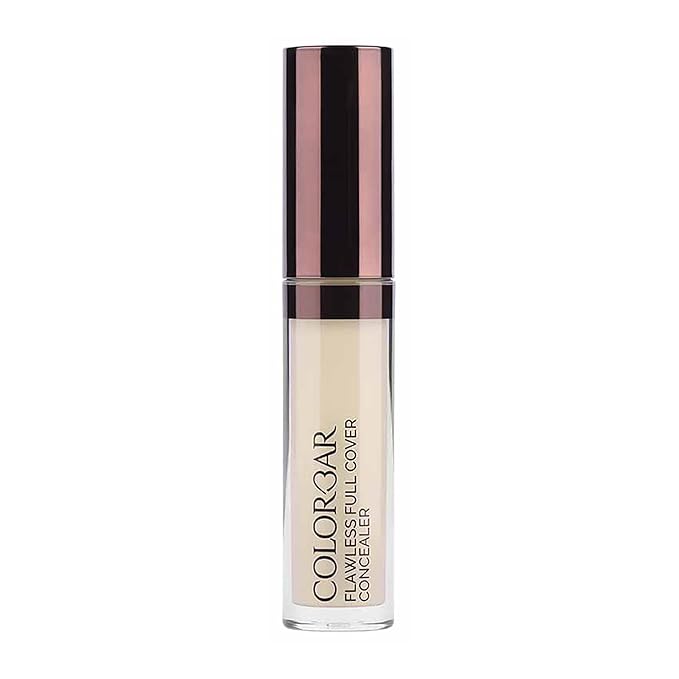 Colorbar Flawless Full Cover Concealer - Face Makeup Concealer with Liquid-to-Powder Formula - Hides Scars and Discoloration - 001 Velvet - 0.2 oz