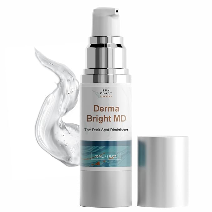 Dark Spot Diminisher, DermaBright MD, Age Spot Sun Spot Freckles Melasma Brown Spot Serum - Advanced Formula Corrector Cream for Women and Men - 1 Fl Oz (Pack of 1)
