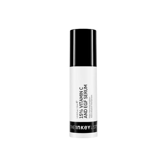 The INKEY List 15% Vitamin C and EGF Serum 1 Fl Oz, Reduces Hyperpigmentation, Rejuvenating Skin Care, Vegan Friendly, Suitable For All Skin Types