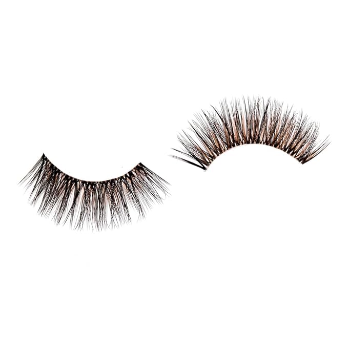 Ardell Balayage Wispies False Eyelashes - Caramel, Ultra Thin Band for Natural Wispy Lashes, Full Volume and Definition, Long-Lasting Wear, 4-Pack