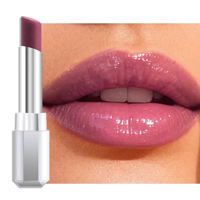 Mauve Honey Lipstick Tinted Lip Balm - Shine Moisturizing Lipstick for Women, Natural Nourishing Hydrating Lip Gloss Stain for Dry Lips, Tint Sheer Lightweight Makeup, Vegan - 1Pc #07 Mauve