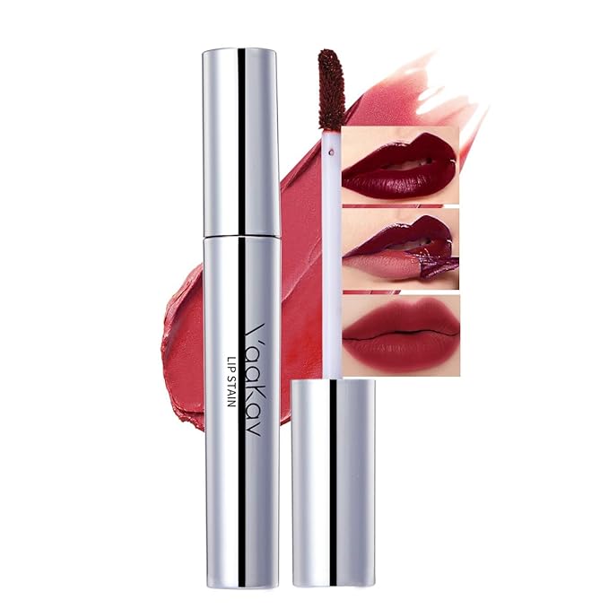 Peel Off Lip Tint Matte Long-Lasting Lip Liner Tattoo Waterproof Temperature Color Sense Lip Stain Smudge Proof Transfer Proof Highly Pigmented Gift for Girl(01 Strawverry Kiss)