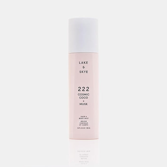Lake & Skye 222 Cosmic Coco + Musk Hair & Body Mist 3.4 Fl Oz (100 mL), White Musk, Coconut Milk, Macaron Sugar, Hydrating, Softening