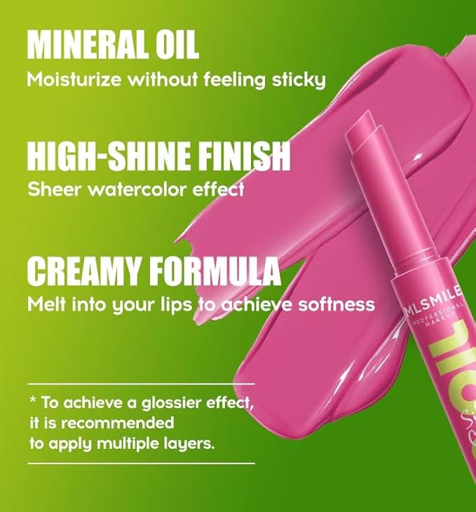 3 Colors Fat Lip Oil Click Slick,Press Lipstick Set, moisturizing and nourishing long-lasting lipstick, non-sticky high-pigment glossy lip oil, lightweight and shiny coconut oil lip plumper (Set-B)