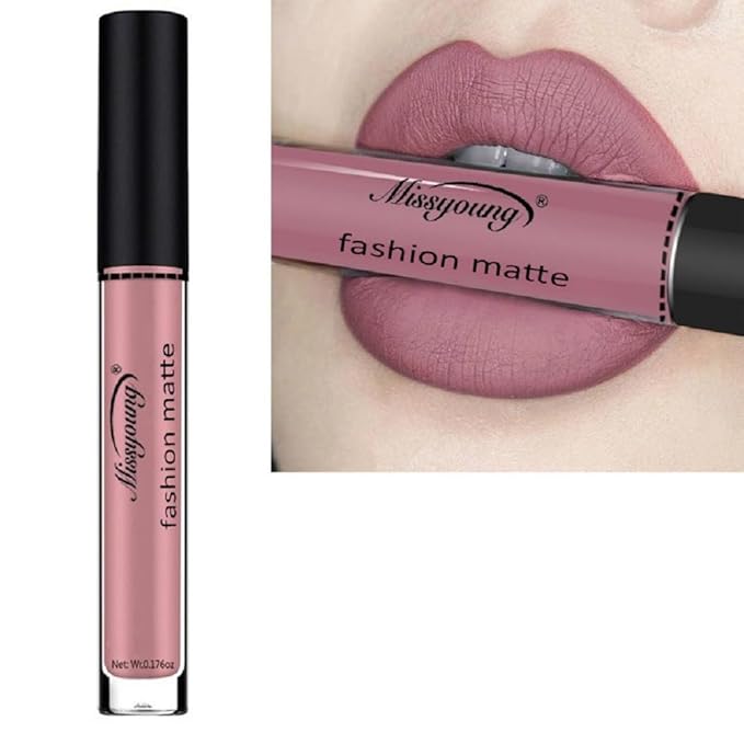 Generic Missyoung 18-Color Matte Liquid Lipstick Set, Long-Lasting Non-Sticky Formula, Flawless Makeup Looks (5)
