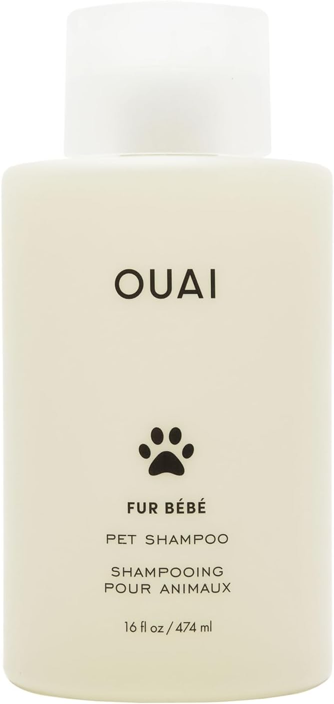 OUAI Fur Bébé Pet Shampoo, Mercer Street Scent - Dog Shampoo and Coat Wash for Hydrating, Cleansing and Adding Shine - Pet Supplies by OUAI (16 Fl Oz)