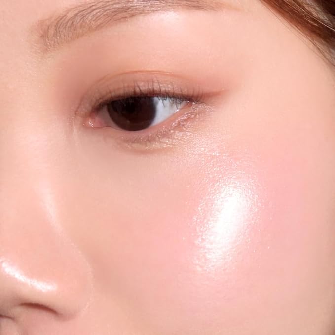 Amuse SEOUL Face Diamond Pink Diamond Highlighter | High Glossy Face Illuminator Powder, Highlighter Makeup, Shimmer Glow, Rose & Gold Glow Illuminator, Cruelty-Free & Vegan (4.7g)