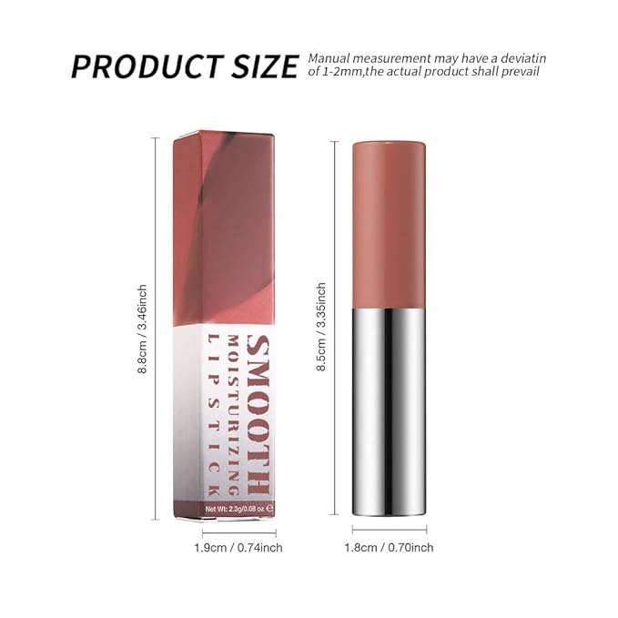 Muted Nude Brown Matte Lipstick Crayon – Waterproof Long Lasting Lip Liner Pencil, High Pigment Creamy Velvet Lipstick, Non-Drying Lip Color for Women, 01#