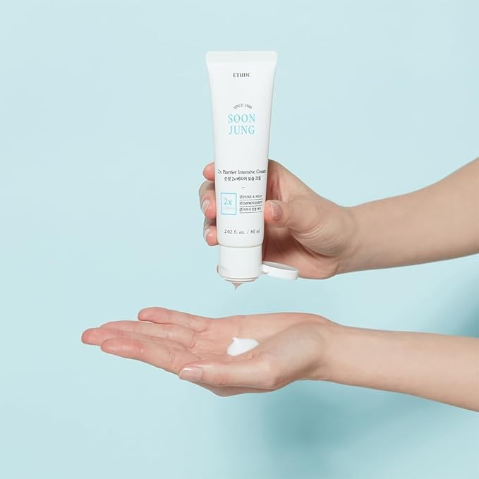 ETUDE SoonJung2x Intensive Cream for Barrier Repair | Rich Moist, Madecassoside & Panthenol for Soothing, Face Moisturizer for Sensitive Skin, pH Balanced, Hypoallergenic, 5.07 Fl Oz (Bigger Size)