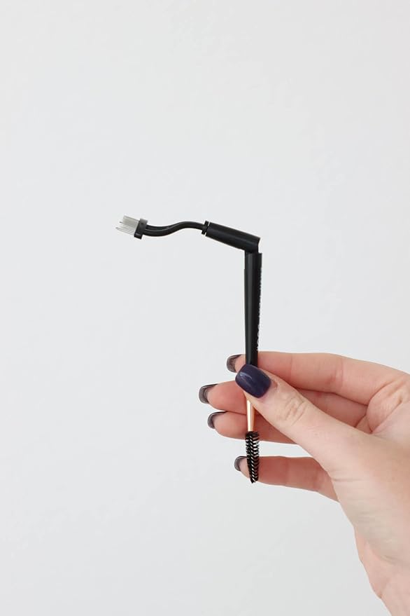 Metal Eyelash Comb & Spoolie– Lash Separator Tool for Clump-Free Lashes– Double-Sided Mascara Comb & Eyebrow Brush– Eyelash Separator Tool for Defined Lashes & Brows