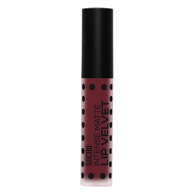 Sacha Cosmetics Intense Matte Lip Velvet Liquid Lipstick, Long-Lasting Velvet Matte Finish, 0.2 fl oz Show Some Attitude