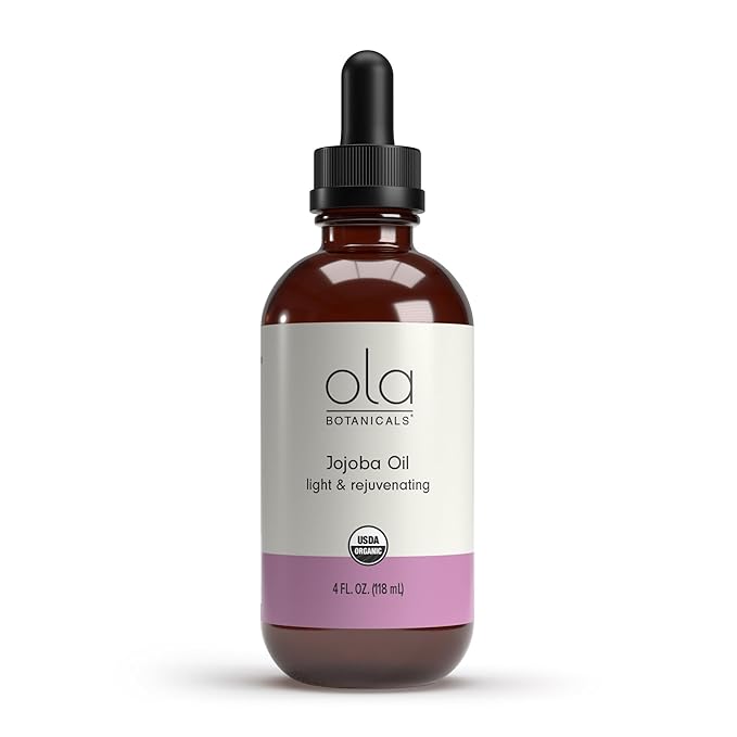 Dr. Mercola, Organic Jojoba Oil, 4 oz (118 mL), Ideal for all Skin and Hair Types, non Allergenic and non Comedogenic, non GMO, Soy Free, Gluten Free, USDA Organic