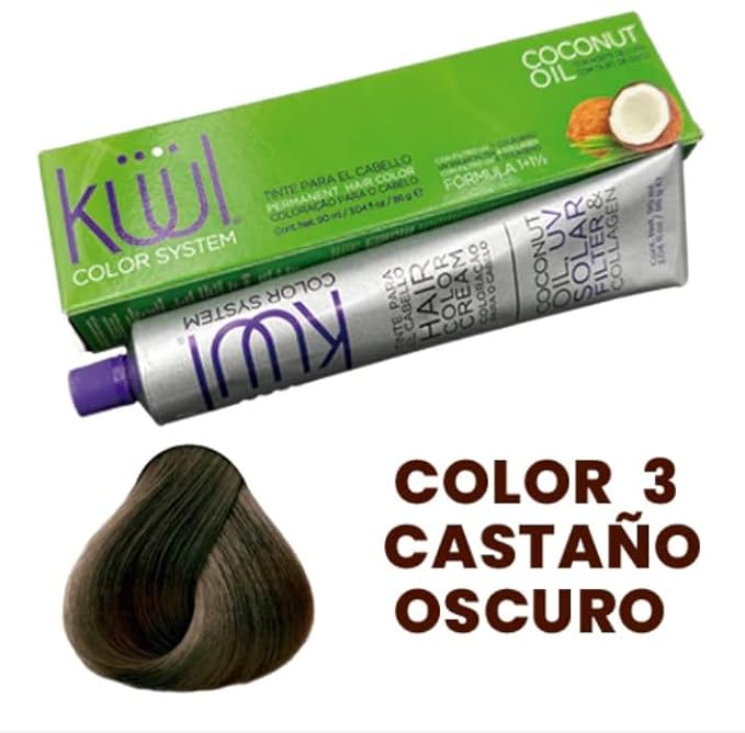 Küül Color System NATURALES, PERMANENTES (3 Castaño obscuro)