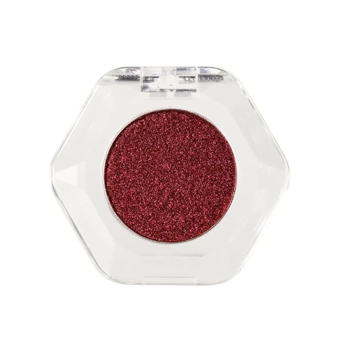 Chameleon Face Highlighter Palette, Multichrome Eyeshadow Shimmer Pigmented Powder, Holographic Sparkle Red Highlighter(Red)