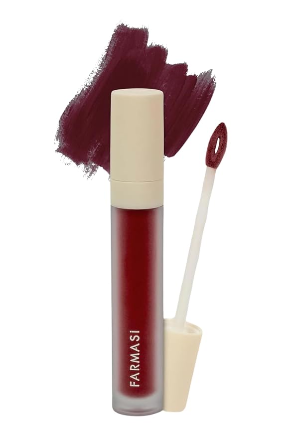 FARMASi Make Up Matte Liquid Lipstick, Long-Lasting and Ultra-comfortable, High-Impact, Lightweight, Organic, Pure Pigments 0.14 fl.oz (Super Star)