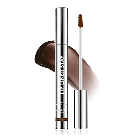 Peel Off Lip Liner & Tint – Mauve Nude Long Lasting Waterproof Velvet Matte Lip Stain, Smudge-Proof Transfer-Resistant Lip Glaze, 02 MUAH-ve 3.5ml (Hazel Brown)