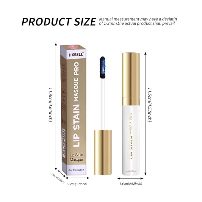 Lip Stain Peel Off – Long Lasting Waterproof Lip Tint, Smudge Proof Transfer Resistant Lip Stains Tattoo,High Pigment Matte Lip Color, Kiss Proof Peel Off Lip Stain Masque,All-Day Stay Lip Makeup 01#