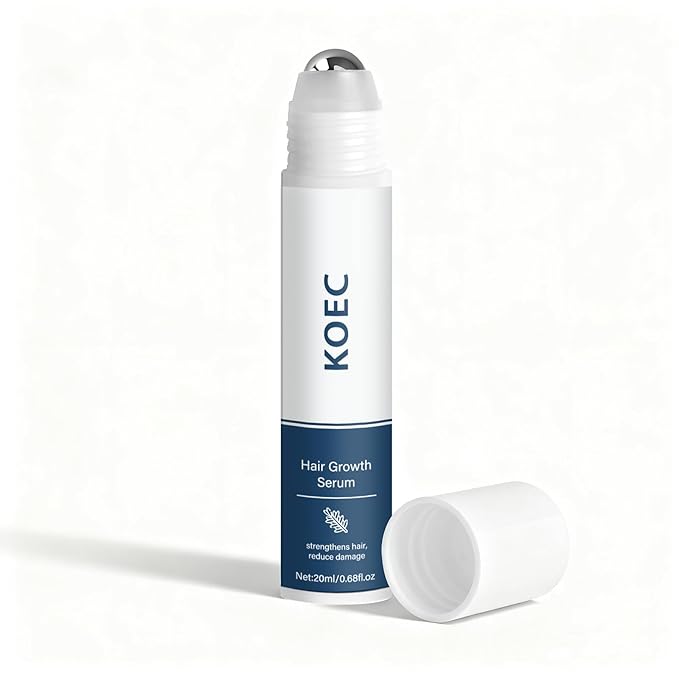Hair Growth Serum Roll-On,Rosemary Oil Nourishing Scalp Treatment,Reduces Hair Fall and Strengthens Hair,Easy Roller Applicator for Women and Men (1)