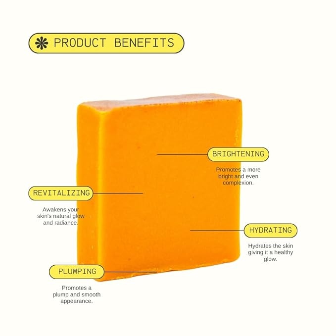 Turmeric Skin Cleansing Soap - Natural Glow Face & Body Cleanser for Acne, Dark Spots & Scars, Gentle for All Skin Types - 2 Bars (4.5 oz)