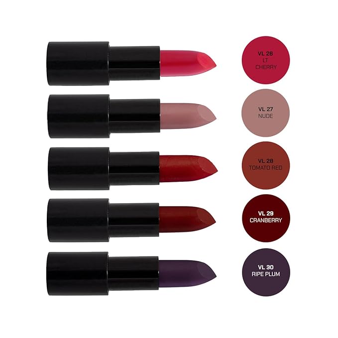 Radiant Professional Advanced Care Lipstick - Ultra Nourishing, Moisturizing Long Lasting Matte Lipstick With Vitamin E- UVA UVB Filters - VELVET (26 CHERRY)