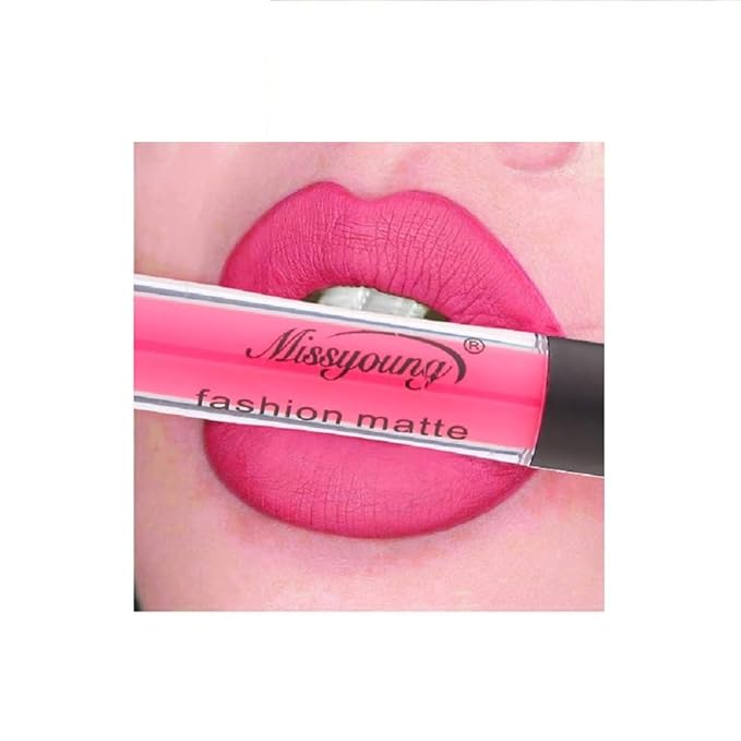 Generic Missyoung 18-Color Matte Liquid Lipstick Set, Long-Lasting Non-Sticky Formula, Flawless Makeup Looks (15)