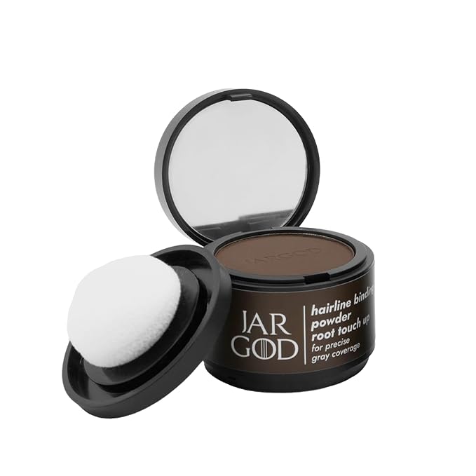 Hairline Powder Instant Gray Coverage Hair Color for Roots and Highlights for Women & Men (0.14 Ounce (Pack of 2), Medium Brown)