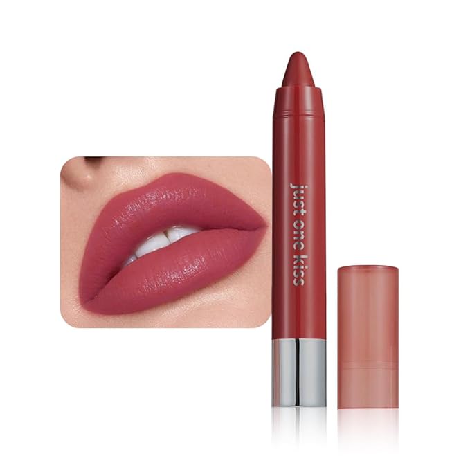 Rose Red Hydrating Cream Lipstick Lip Crayon for Women, Moisturizing Lipstick Long-lasting Waterproof, Retractable Lips Crayon Liner for Ombre Shades, Tinted Lip Balm + Lips Color in One, 10