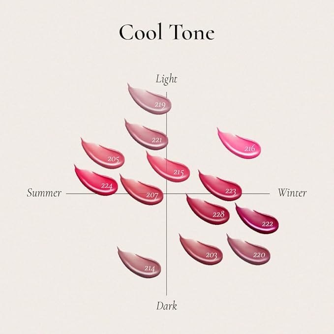 DINTO Blur-Glowy Lip Tint - Glossy Finish, Hydrating, Long Lasting, Lightweight Texture, Non-Sticky, Vegan & Cruelty-Free, K beauty (219 Ave Maria, 0.11 fl.oz)