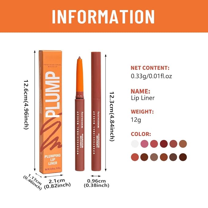 Retractable Lip Liner Pencil for Shaping & Sculpting Lips,Creamy Matte Gel Crayon Lip Liner Pencil delineador de labios,Long Lasting Waterproof Lipstick LipLiner (03#, 1 Count (Pack of 1))