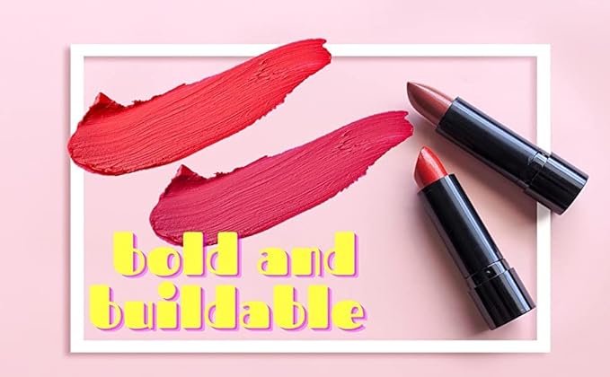 Cranberry Red Deep Fuchsia Pink Matte Lipstick Color Moisturizing Paraben Free, No Animal Testing & Cruelty Free Lip Makeup Color