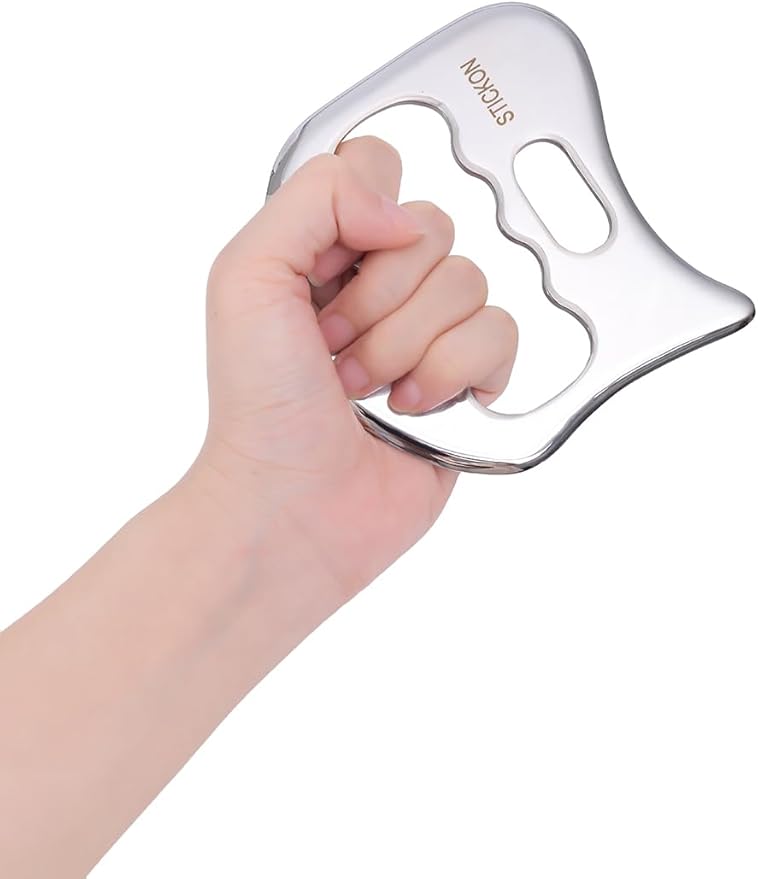 STICKON Gua Sha Massage Tool Sets Stainless Steel Gua Sha Scraping Massage Tools Great Soft Tissue Mobilization Tool(STICKON-46)