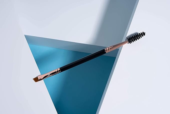 Existing Beauty Henna Eyebrow Brush - Dual Sided Brow Brush with Spoolie - 3 Count (Pack of 1) - Black