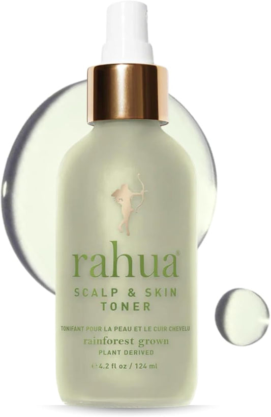 Rahua Scalp & Skin Toner, Vegan Botanical Mist for Balanced Scalp & Clear Complexion, with Witch Hazel, Organic Aloe Vera & Guayusa Antioxidants, Cleaner Beauty for All Hair & Skin Types, 4.2 Fl Oz