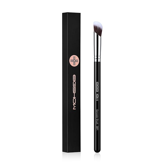 Concealer Brush for Makeup Under Eye Makeup Brush Nose Contour Brush for Eye Cream Liquid Foundation Cream Concealer (Black, E871)