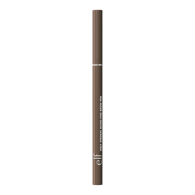 e.l.f. Holy Strokes Micro-Fine Brow Pen, Liquid Waterproof Eyebrow Makeup For Detailing & Adding Dimension, Vegan & Cruelty-Free, Taupe