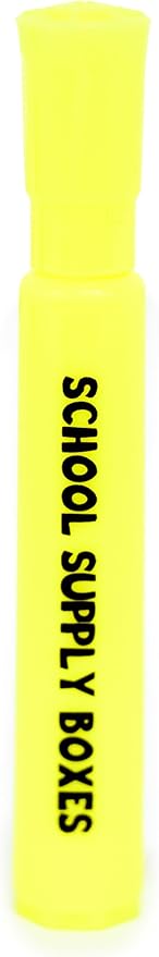 School Supply Boxes | Yellow Highlighters | 500 Pack | Bold Chisel Tip, Low-Odor Highlighters