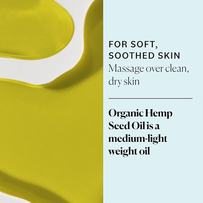 Sky Organics Organic Hemp Seed Oil for Face, 100% Pure & Cold-Pressed USDA Certified Organic to Nourish, Soothe, 8 fl. Oz.