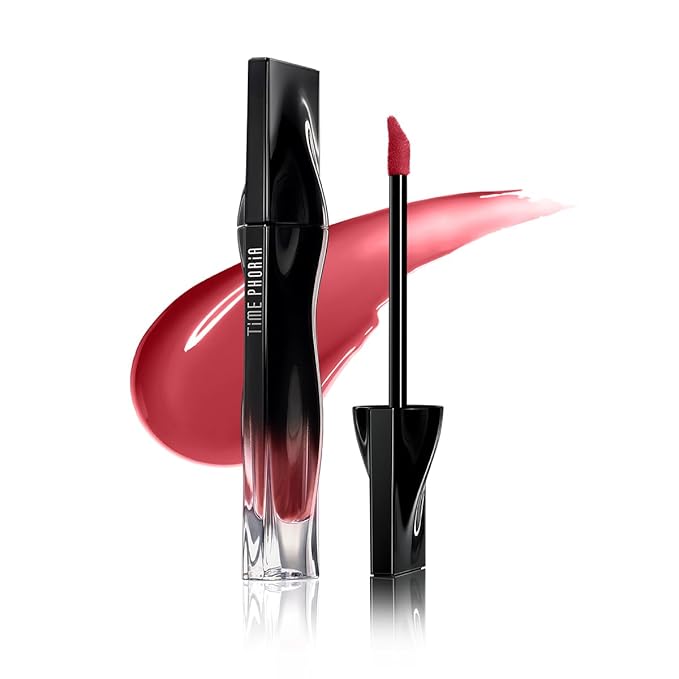 STELLAR DUST LIP STAIN-Long Lasting, Waterproof and Transferproof Lip Tint, Glossy Finish Lip Gloss, Lightweight Lipstick, High Coverage, Stocking Stuffers For Teen Girls (06 NEROSE)