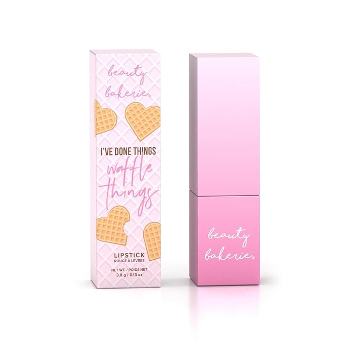 Beauty Bakerie Makeup Matte Lipstick, Long Lasting 24hr Wear Lip Stick for Women, Smooth Matte Finish, Highly Pigmented, Moisturizing, Smudge-Proof Matt Lipsticks, 3.5g, Waffle Pops