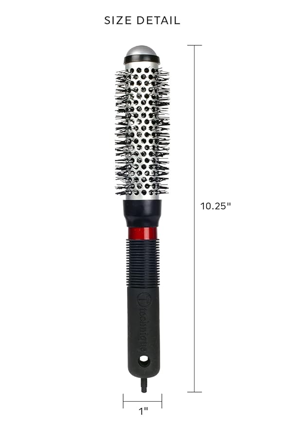 Cricket Technique Thermal Hair Brush #310 1” for Curling, and Styling – Heat-Retaining Barrel with Anti-Static Tourmaline Bristles, Round Thermal Brush, Ideal for All Hair Types