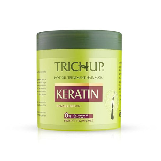 TRICHUP Keratin Hair Mask - Deep Hair Conditioner for Dry, Damaged, Frizzy Hair - Split Ender, Hot Oil Hair Treatment, Hair Repair Hydrating Masque - Sulfate Free Keratin Treatment (16.90 fl oz)