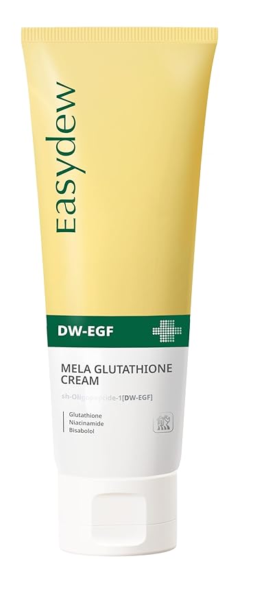 EASYDEW DW-EGF Mela Glutathione Cream for Radiant Skin and Restores Sun Damaged with Glutathione - Moisture Glow Skin, 3.55 oz.