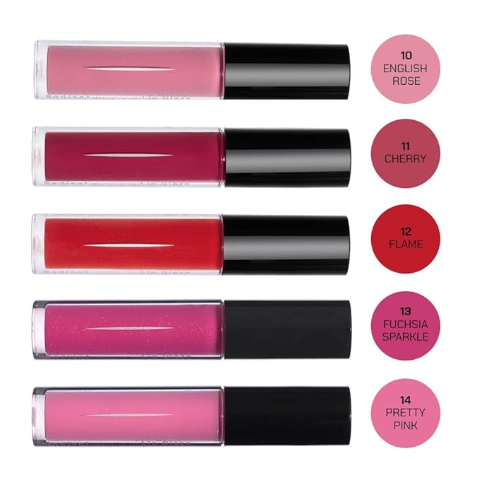 Radiant Professional Lip Glaze (15 Shades) - Ultra-Glossy, Non-Sticky & Long-Lasting Lip Gloss for Women - High Shine Hydration - Vegan & Moisturizing for Soft, Nourished Lips - (14 - PRETTY PINK)