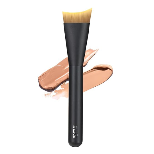 MSQ Foundation Brush, Angled Makeup Brush Ultra Thin Facial Brush Face Mask Brushes for Liquid Foundation, Blending Cream,Mask, Mud, Clay, Charcoal Mixed Mask, DIY
