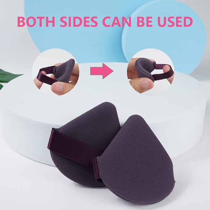 Ainiv 6PCS Air Cushion Makeup Sponges for Foundation, Triangle Powder Puffs with Portable Case, Dry and Wet Makeup Sponges Double-Sided Reuse,Latex-Free Blending Sponge for Foundation,Cream,Concealer
