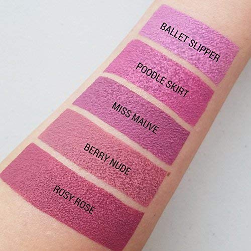 Aromi Dusty Rose Matte Liquid Lipstick | Universally Flattering Pink Lip Color, Vegan + Cruelty-free, Long-Lasting Makeup, All Day Night Lipstick (Rosy Rose)